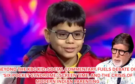 Beyond the KBC Kid: Social Commentary Fuels Debate on 'Six-Pocket Syndrome,' Screen Time, and the Crisis of Modern Indian Parenting
