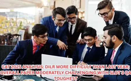 CAT 2025 Analysis: DILR More Difficult Than Last Year; Overall Paper Moderately Challenging with Slot 3 QA Toughest