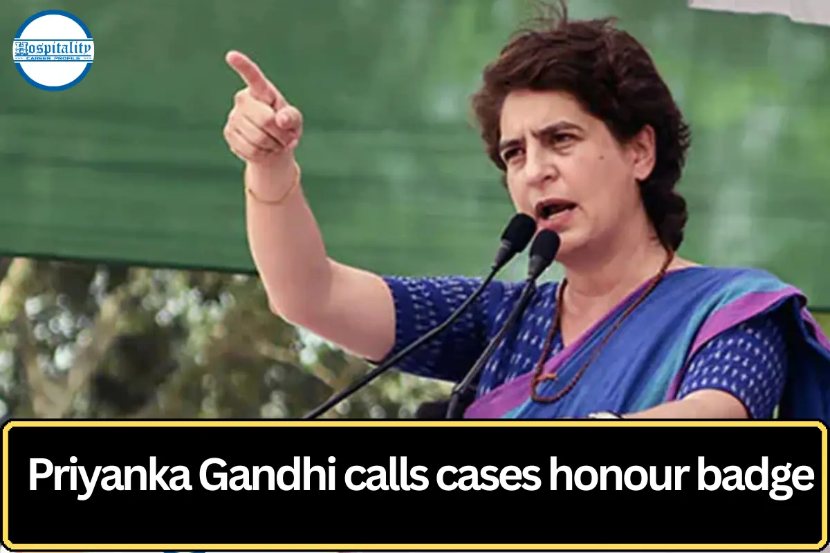 Priyanka Gandhi Says Facing Highest Number of Cases Is a ‘Badge of Honour’ Amid Intensifying Political Climate