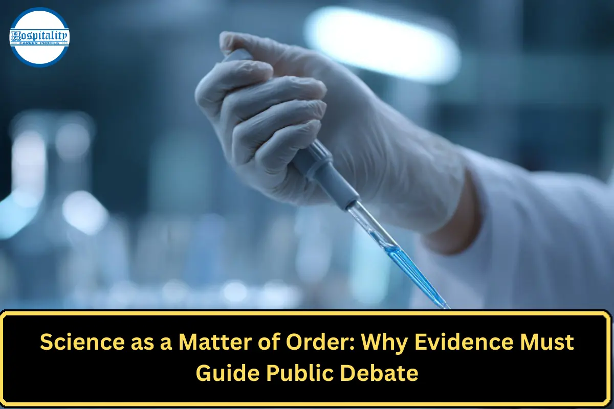 Science as a Matter of Order: Why Evidence Must Guide Public Debate