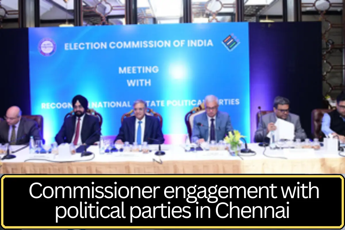Election Commissioners Engage with Political Parties in Chennai, Assure Free and Fair Polls