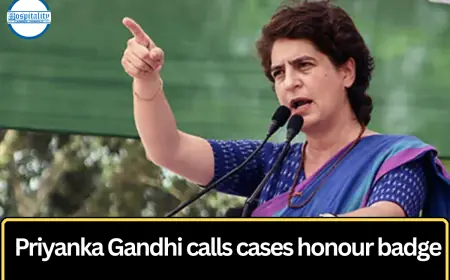 Priyanka Gandhi Says Facing Highest Number of Cases Is a ‘Badge of Honour’ Amid Intensifying Political Climate