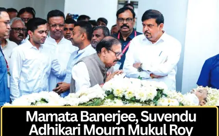 Mamata Banerjee and Suvendu Adhikari Mourn Demise of Mukul Roy, Marking End of a Significant Political Chapter in West Bengal