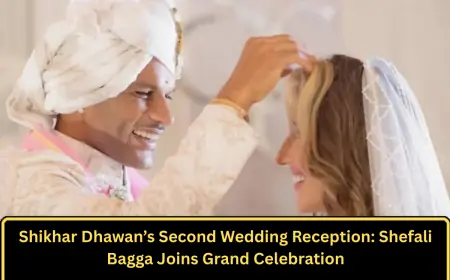 Shikhar Dhawan’s Second Wedding Reception: Shefali Bagga Joins Grand Celebration
