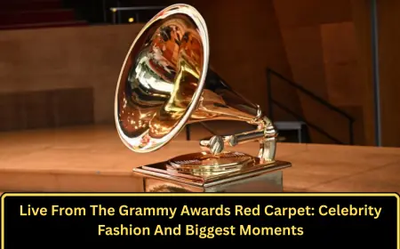 Live From The Grammy Awards Red Carpet: Celebrity Fashion And Biggest Moments