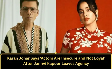 Karan Johar Says ‘Actors Are Insecure and Not Loyal’ After Janhvi Kapoor Leaves Agency
