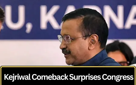 Arvind Kejriwal’s Political Comeback Catches Congress Off Guard