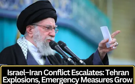 Israel–Iran Conflict Escalates: Tehran Hit by Explosions as Emergency Measures Expand
