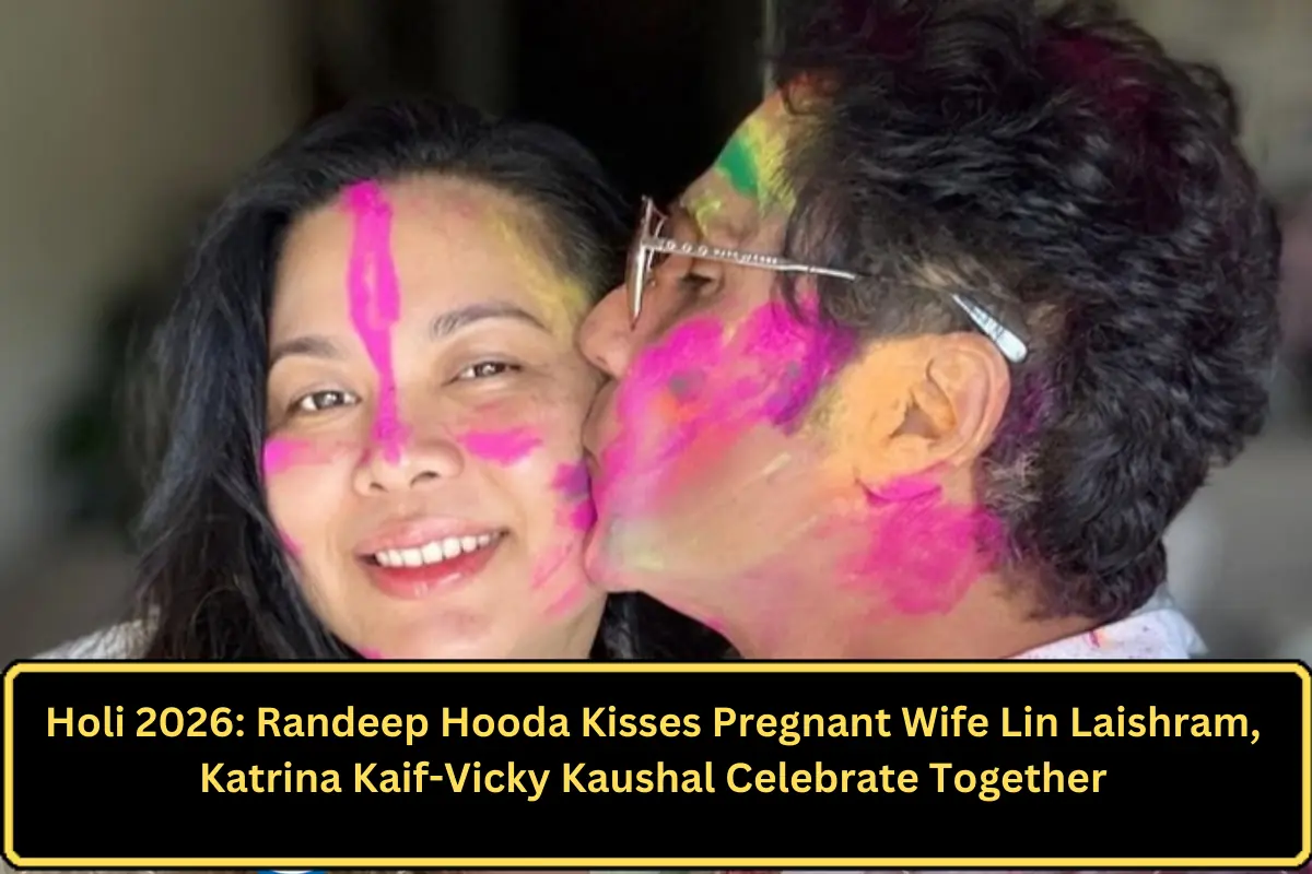 Holi 2026: Randeep Hooda Kisses Pregnant Wife Lin Laishram, Katrina Kaif-Vicky Kaushal Celebrate Together