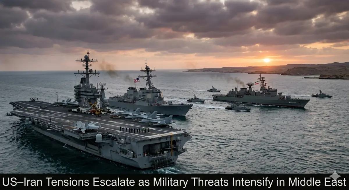US–Iran Tensions Escalate as Military Threats Intensify in Middle East