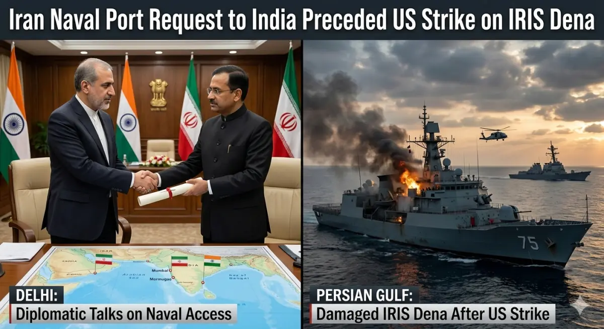 Iran Naval Port Request to India Preceded US Strike on IRIS Dena