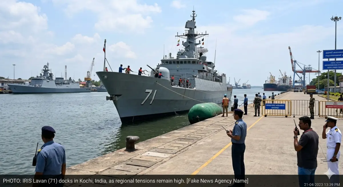 Iranian Naval Ship IRIS Lavan Docks at Kochi Amid Regional Tensions