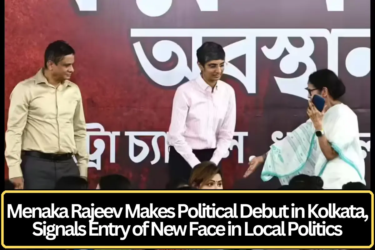 Menaka Rajeev Makes Political Debut in Kolkata, Signals Entry of New Face in Local Politics