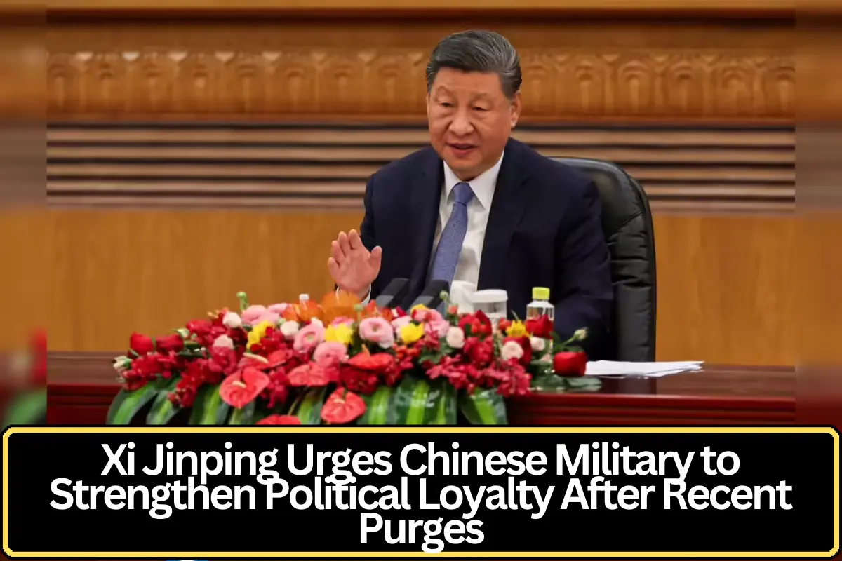 Xi Jinping Urges Chinese Military to Strengthen Political Loyalty After Recent Purges