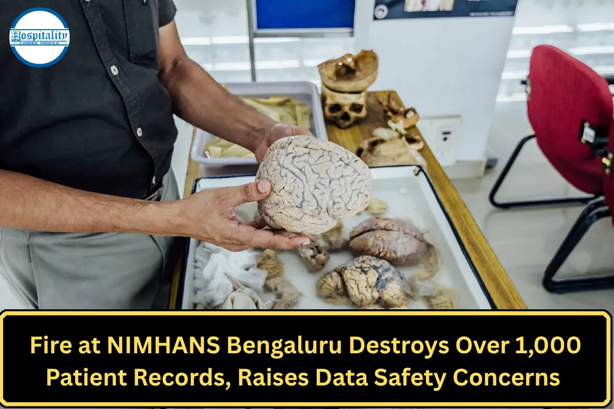 Fire at NIMHANS Bengaluru Destroys Over 1,000 Patient Records, Raises Data Safety Concerns