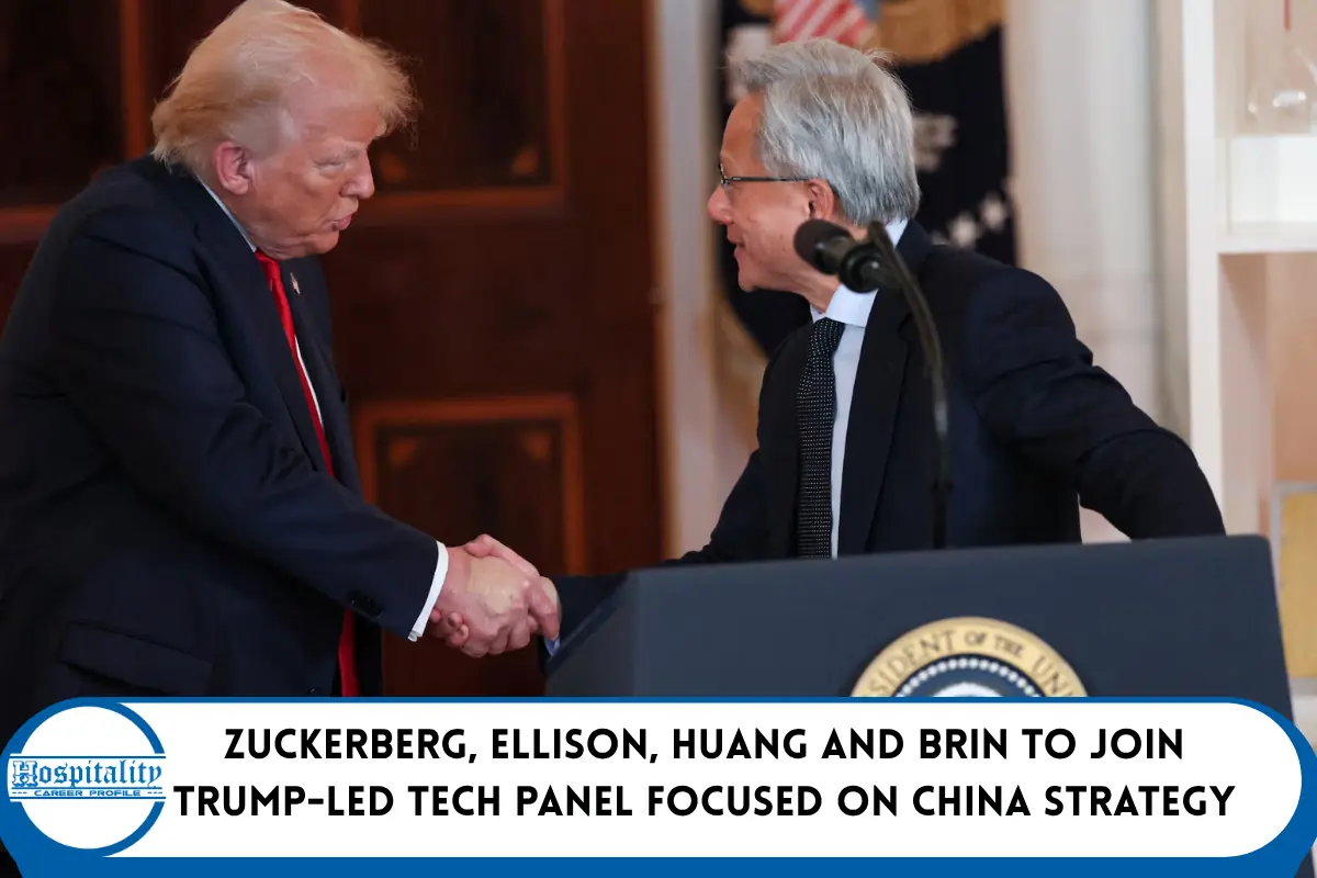 Zuckerberg, Ellison, Huang and Brin to Join Trump-Led Tech Panel Focused on China Strategy