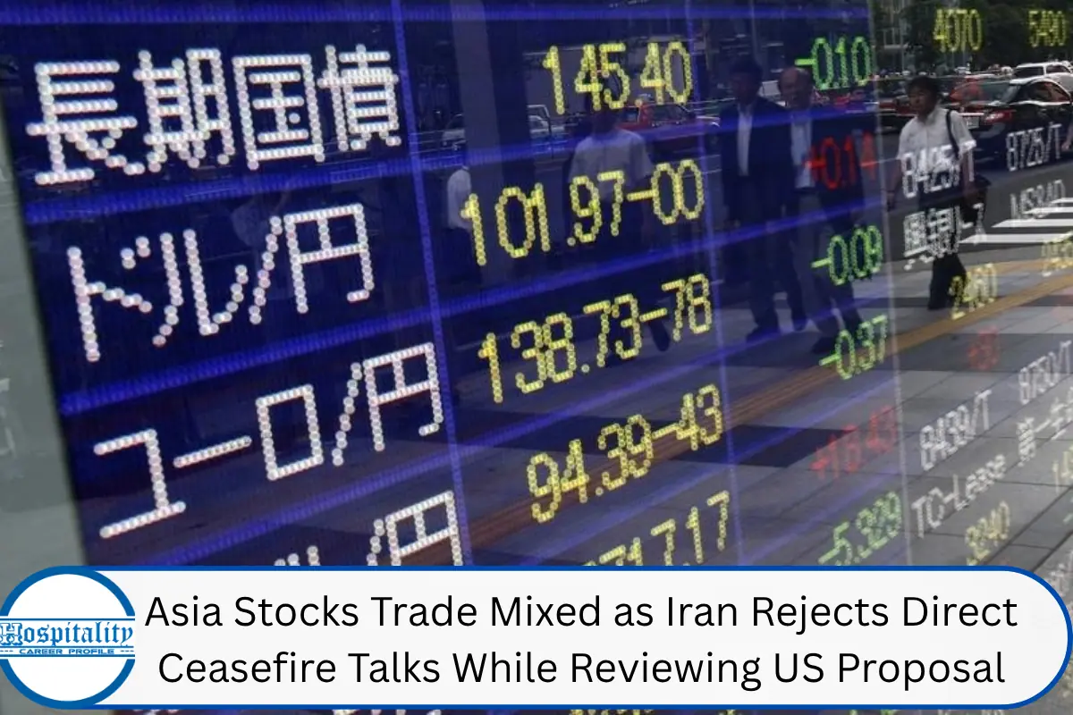 Asia Stocks Trade Mixed as Iran Rejects Direct Ceasefire Talks While Reviewing US Proposal