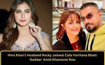 Hina Khan’s Husband Rocky Jaiswal Calls Farrhana Bhatt ‘Gaddar’ Amid Khamenei Row
