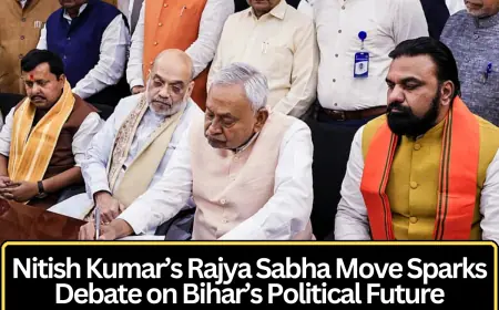 Nitish Kumar’s Rajya Sabha Move Rekindles Debate Over the Future of Bihar Politics