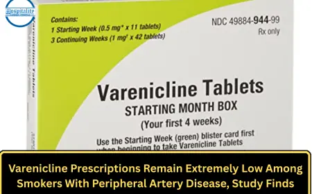 Varenicline Prescriptions Remain Extremely Low Among Smokers With Peripheral Artery Disease, Study Finds