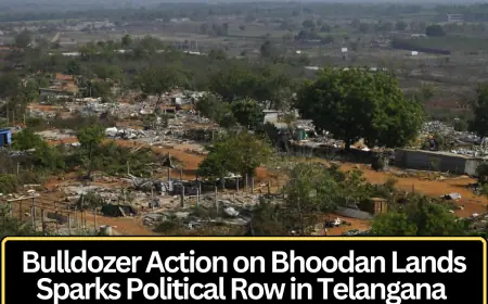 Bulldozers on Bhoodan Lands in Telangana Spark Major Political Row