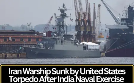 Iranian Warship Sunk by US Torpedo After Participating in Indian Naval Exercise