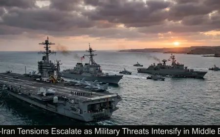 US–Iran Tensions Escalate as Military Threats Intensify in Middle East