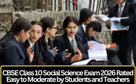CBSE Class 10 Social Science Exam 2026 Rated Easy to Moderate by Students and Teachers