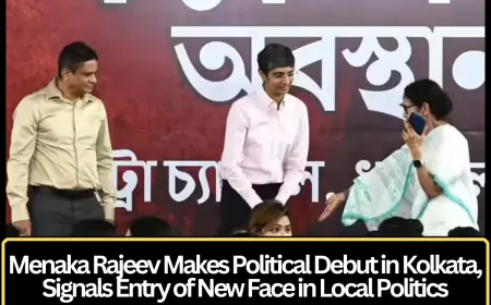 Menaka Rajeev Makes Political Debut in Kolkata, Signals Entry of New Face in Local Politics