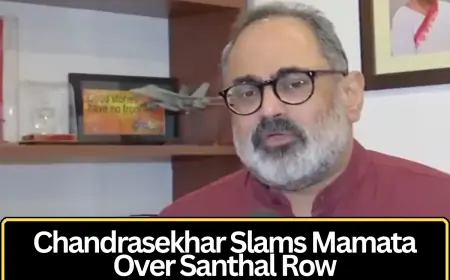 Rajeev Chandrasekhar Criticises Mamata Banerjee Over West Bengal Santhal Conference Row