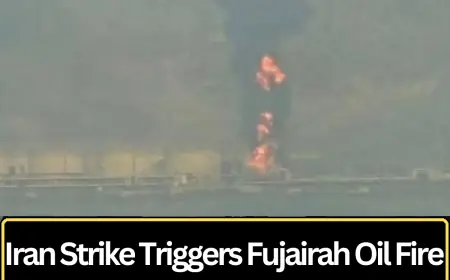 Iran Strike on UAE’s Fujairah Oil Terminal Triggers Massive Fire and Raises Regional Tensions