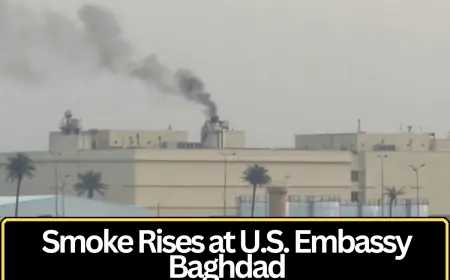 Smoke Seen Rising From U.S. Embassy Compound in Baghdad Amid Security Alert