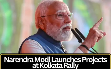 Prime Minister Narendra Modi Launches Development Projects at Kolkata Rally Ahead of Key Political Season