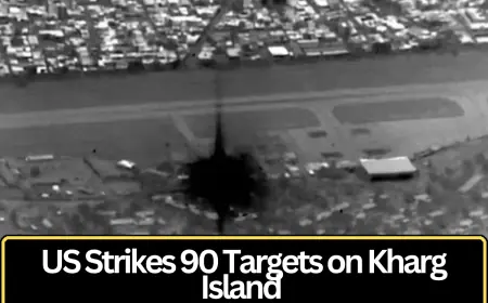 US Strikes Iran’s Kharg Island, Reports More Than 90 Targets Destroyed