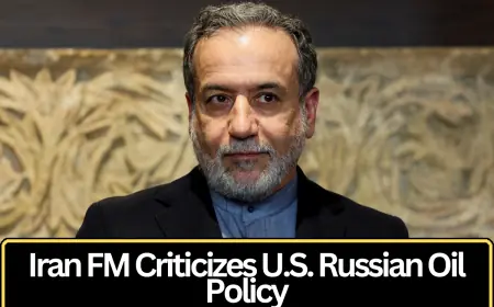Iran’s Foreign Minister Criticizes U.S. Policy Shift on Russian Oil, Says Washington Seeking India’s Cooperation