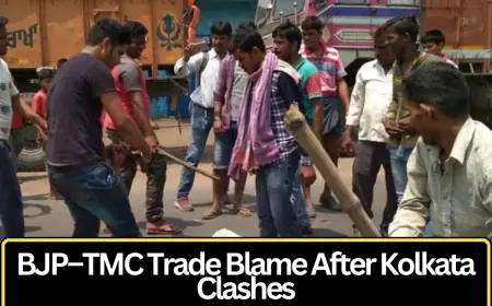 BJP and Trinamool Congress Trade Accusations After Violent Clashes in Kolkata