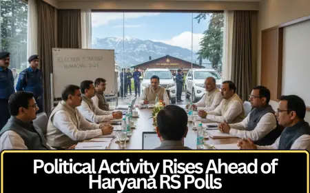 Political Activity Intensifies in Haryana Ahead of Rajya Sabha Elections