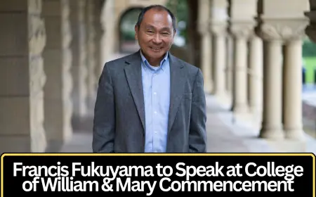 Francis Fukuyama to Deliver Commencement Address at William & Mary