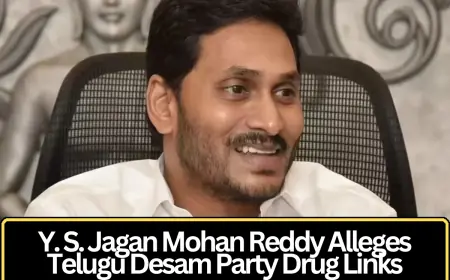 Jagan Mohan Reddy Accuses TDP of Links to Drug Case Involving Parliamentarian