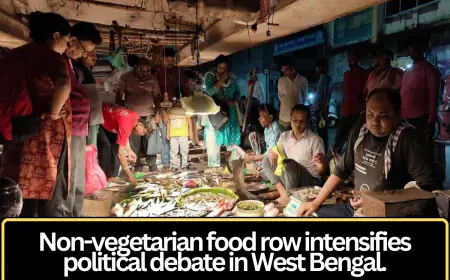 Non-Vegetarian Food Debate Heats Up Political Discourse in West Bengal