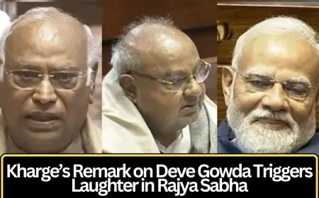 Kharge’s Remark on Deve Gowda Triggers Laughter in Rajya Sabha