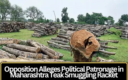 Opposition Alleges Political Patronage in Maharashtra Teak Smuggling Racket