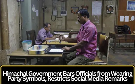 Himachal Government Bars Officials from Wearing Party Symbols, Restricts Social Media Remarks