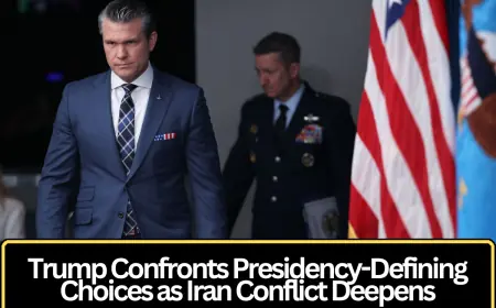Trump Confronts Presidency-Defining Choices as Iran Conflict Deepens