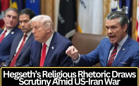Hegseth’s Religious Rhetoric Draws Scrutiny Amid US-Iran War