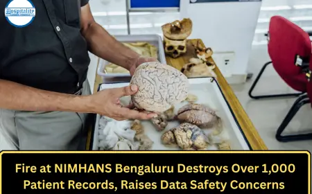 Fire at NIMHANS Bengaluru Destroys Over 1,000 Patient Records, Raises Data Safety Concerns