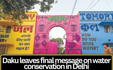 Late Street Artist Daku Leaves Final Political Message on Water Conservation in Delhi