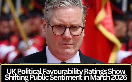 UK Political Favourability Ratings Show Shifting Public Sentiment in March 2026