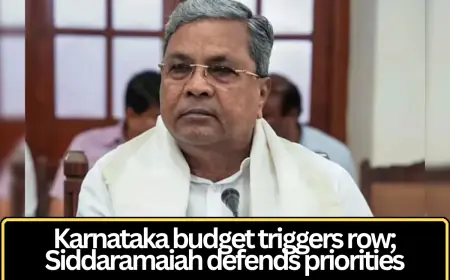 Karnataka Budget Sparks Political Showdown as Siddaramaiah Defends Fiscal Priorities