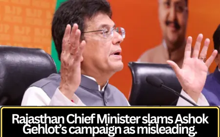 Rajasthan Chief Minister Criticizes Ashok Gehlot’s Campaign as Misleading Amid Political Tensions